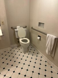 One unfolded, dirty, towel.