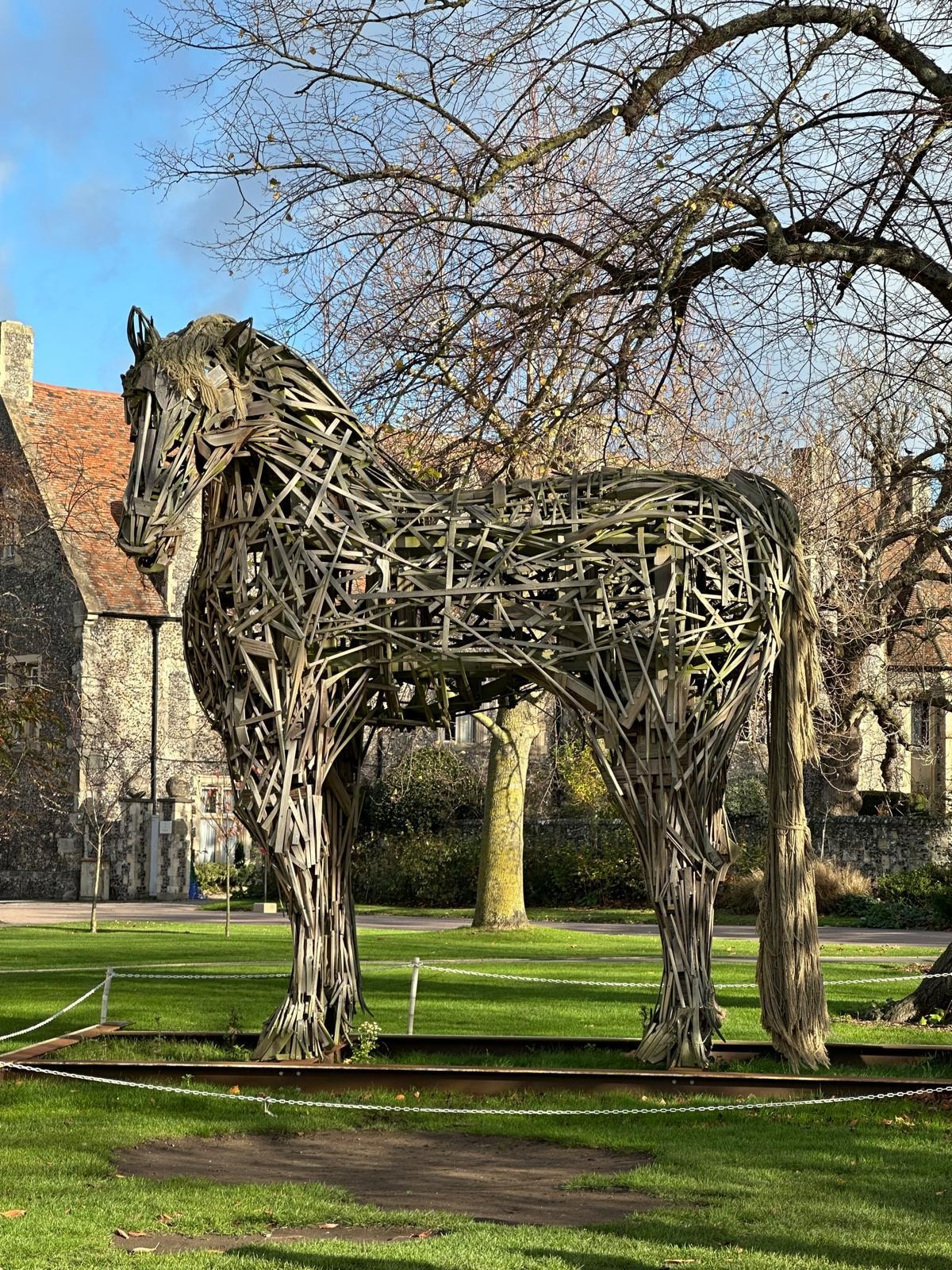 War Horse. Canterbury cathedral.