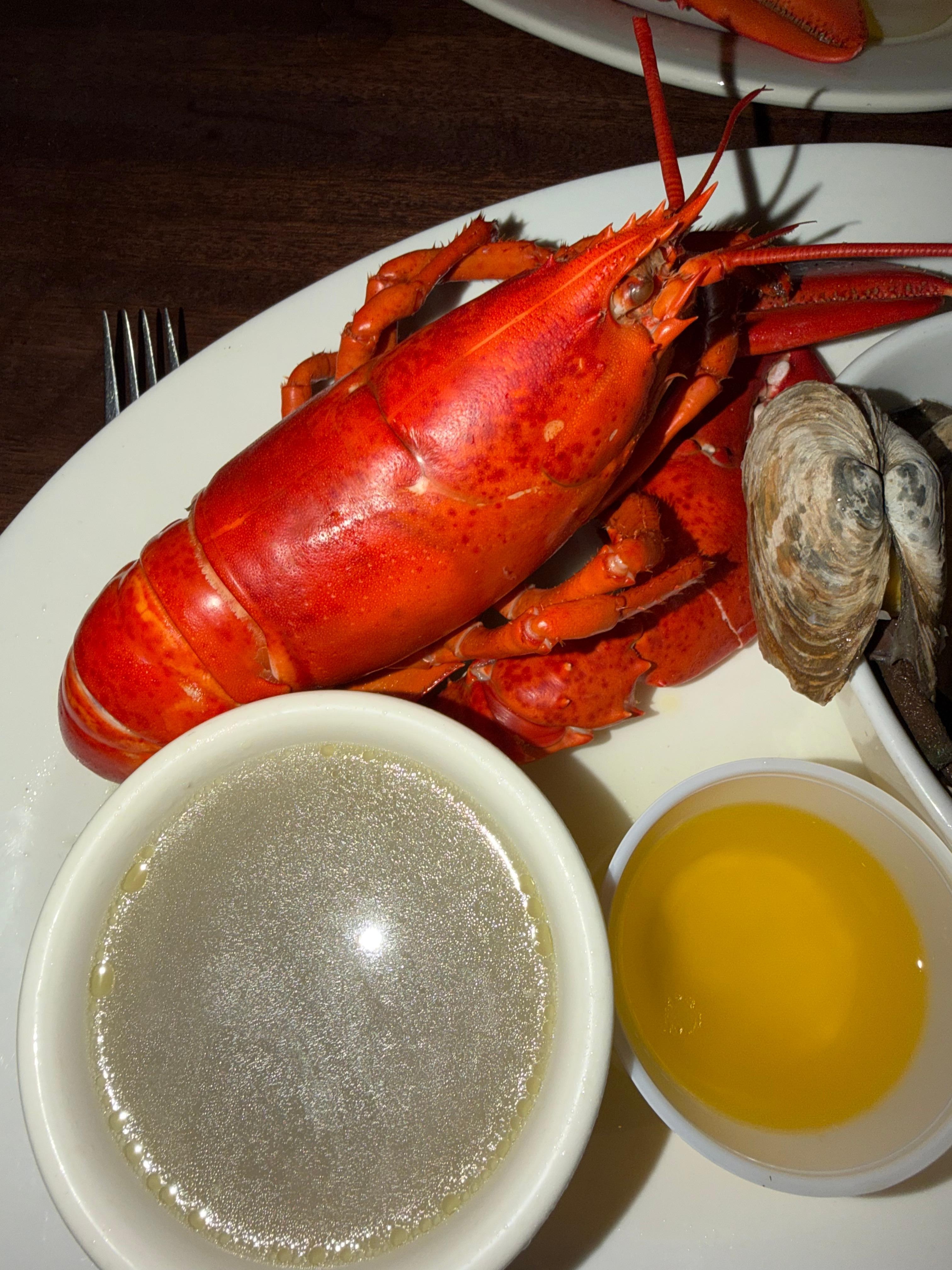 Mabel's Lobster Claw dinner.