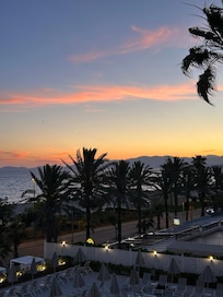 Sunset over the beach