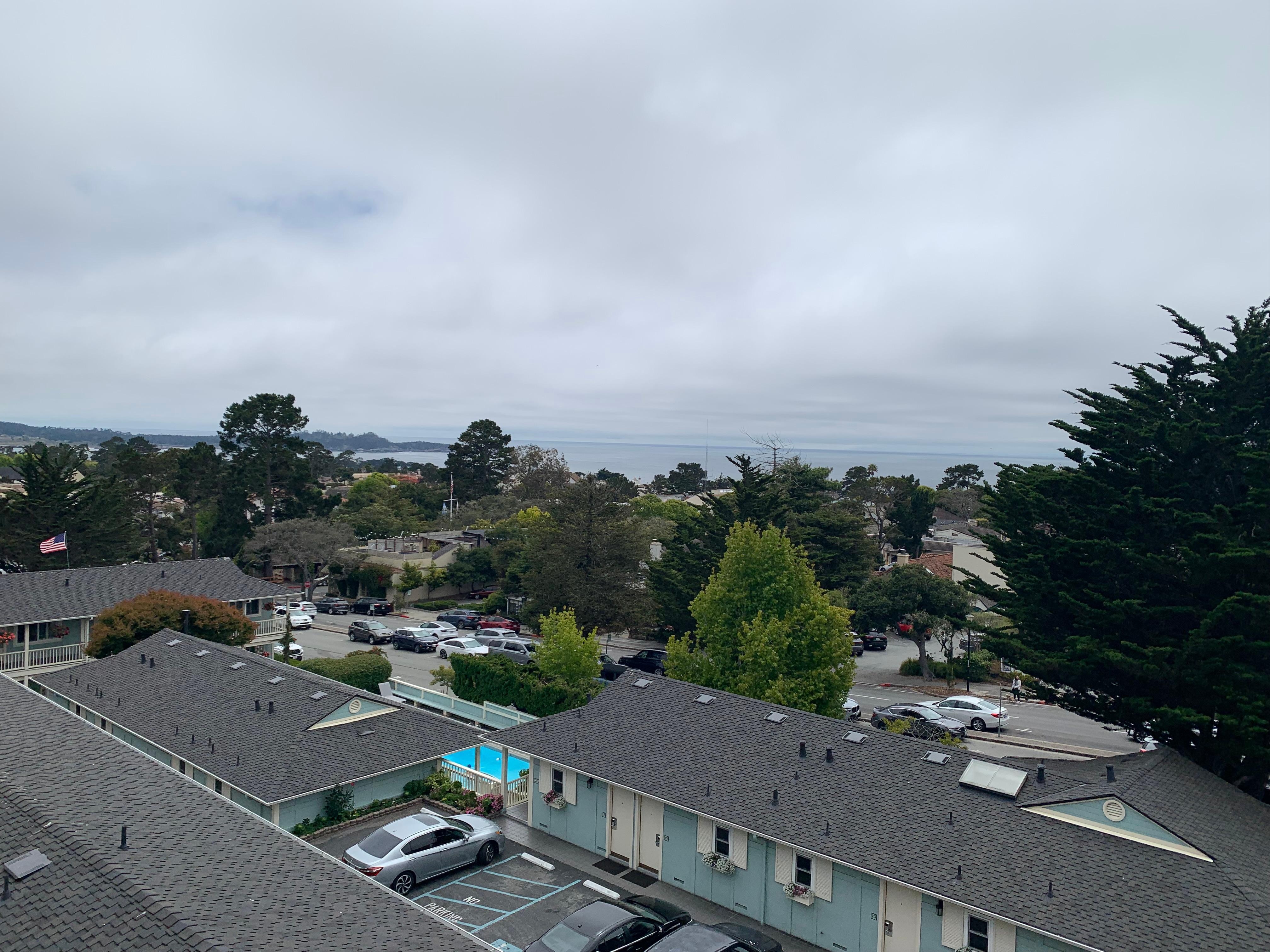 Beautiful view and fireplace in the room. 