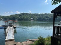View walking to the dock