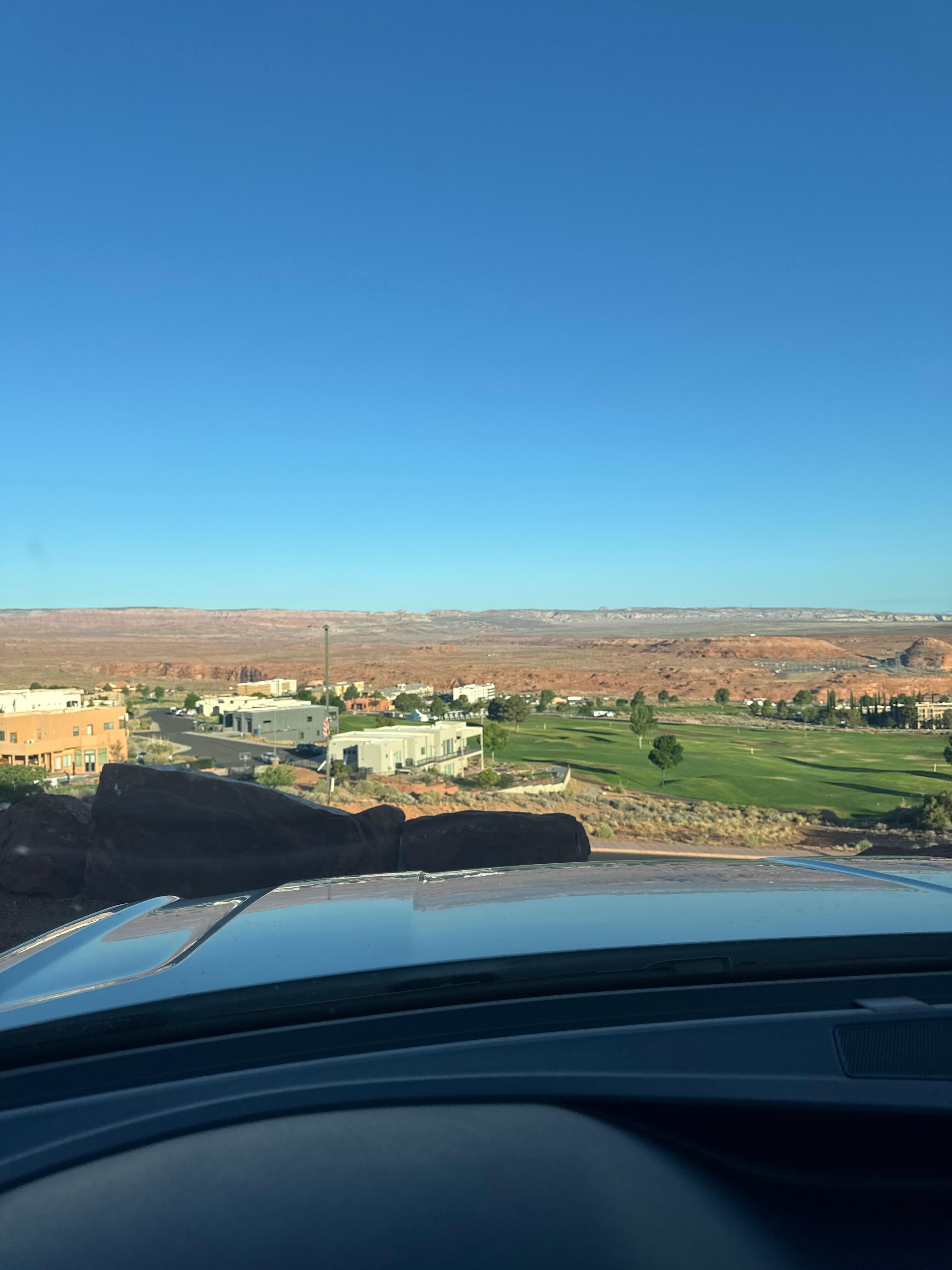 View from the parking lot