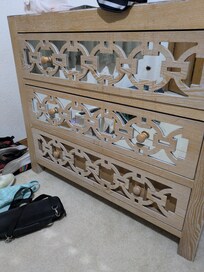 Mentioned broken dresser. Since it was in kids rooms and my kiddos are older it wasn't a major concern.