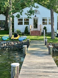 Cabin and dock