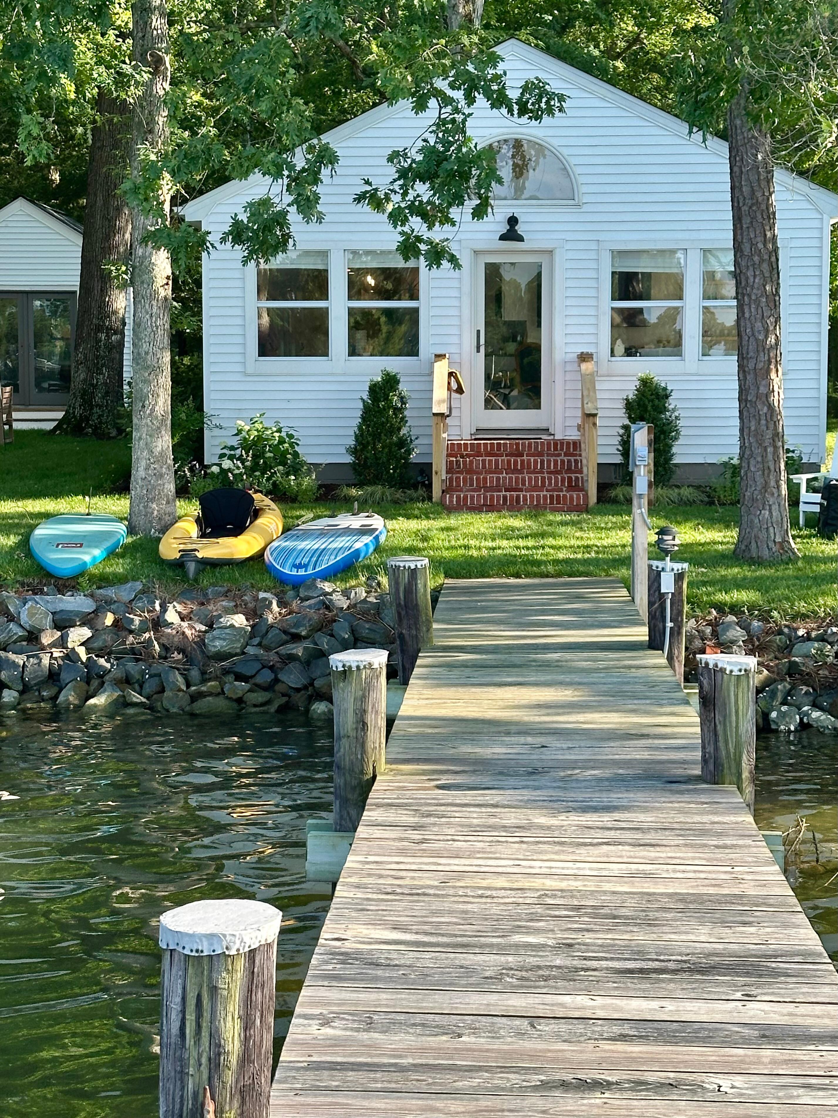 Cabin and dock