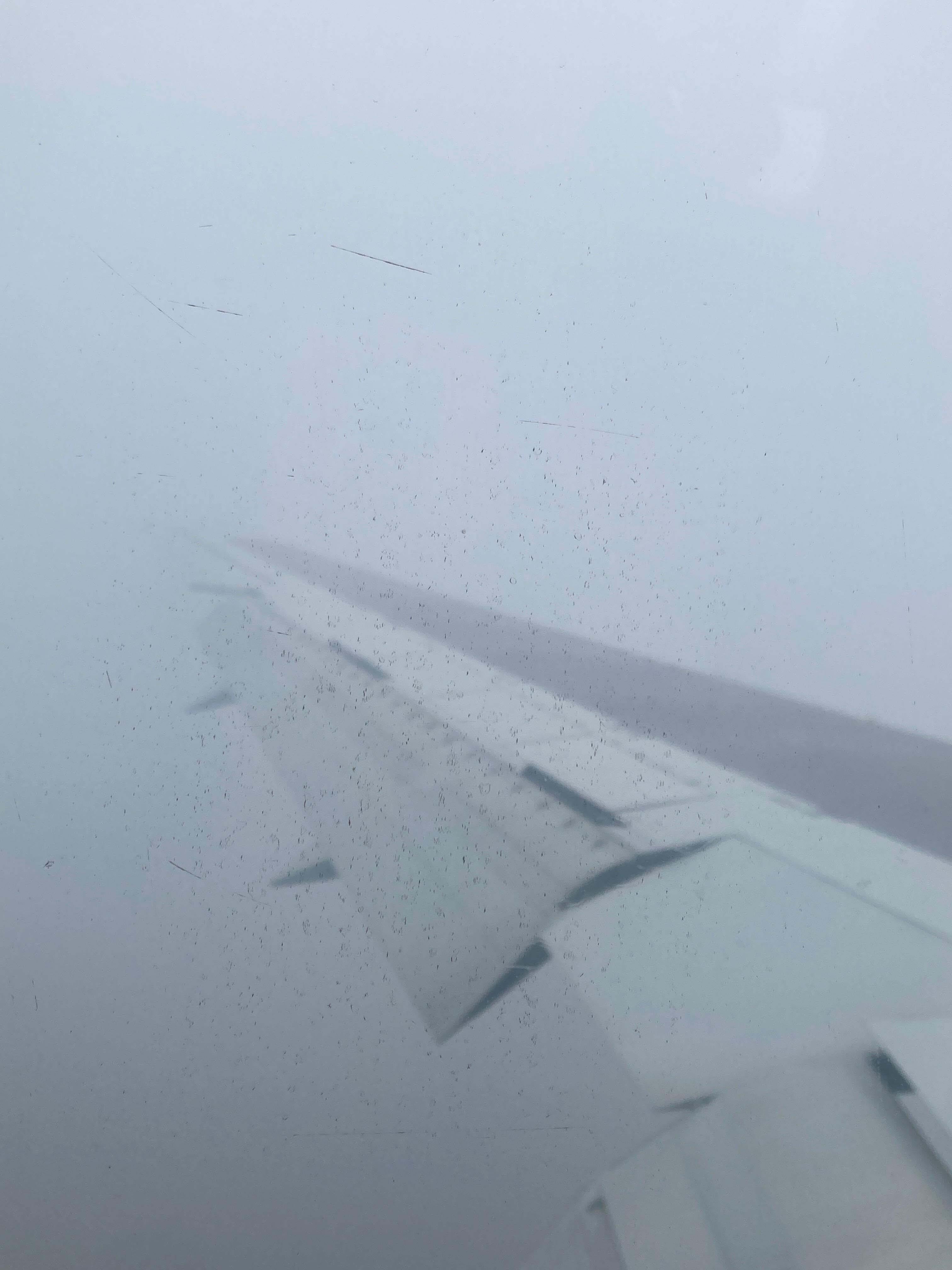 到着前の羽田上空