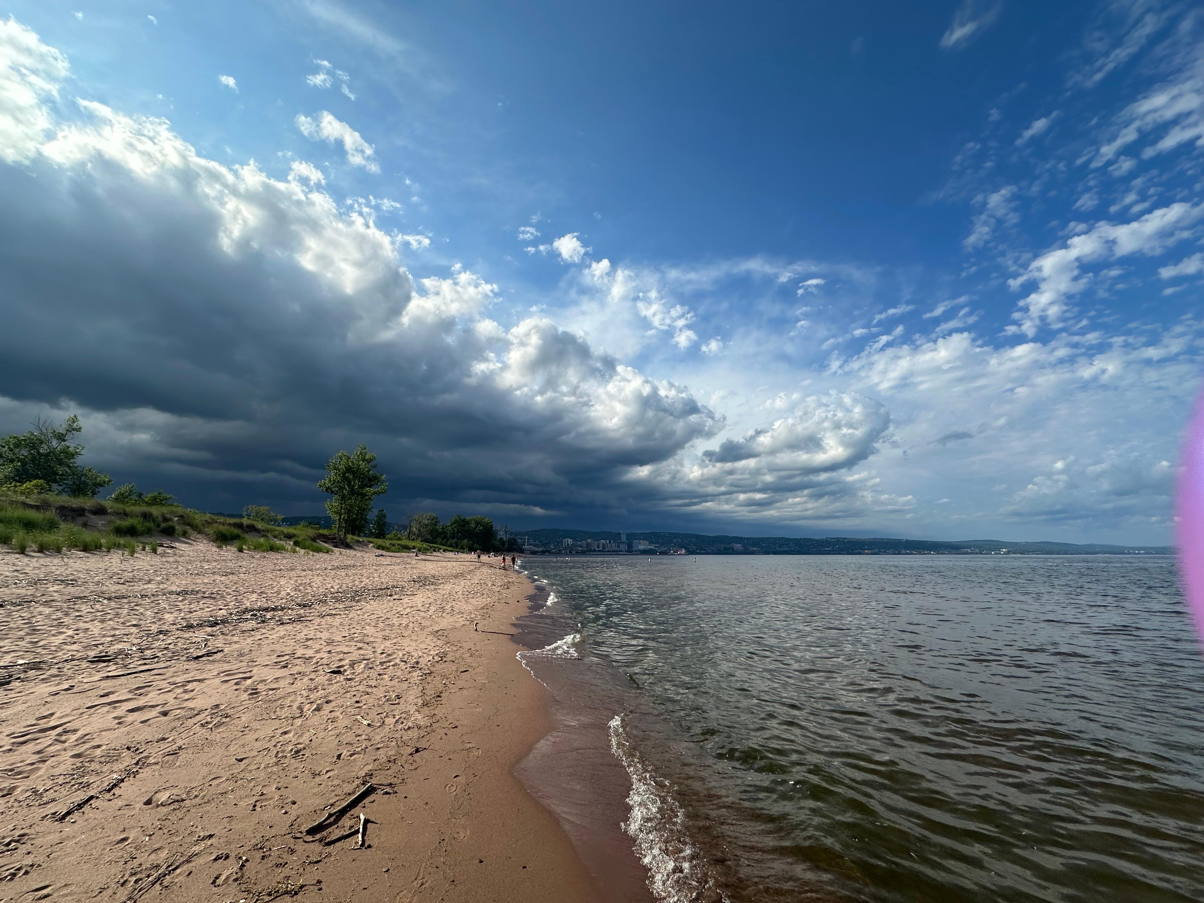 One day a storm rolled in 