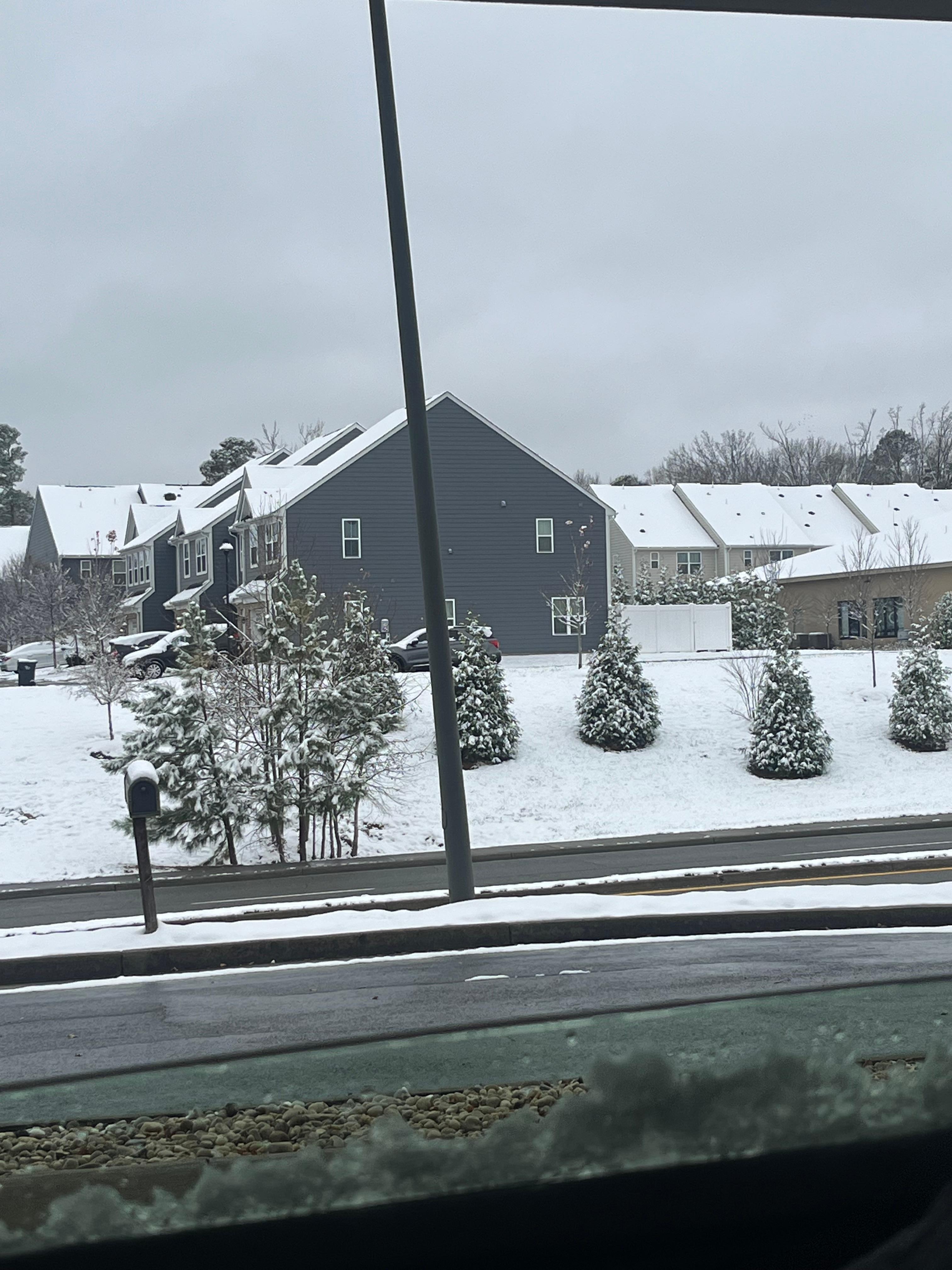 Woke up to this beautiful scene the beginning of Dec which is very unusual for this area.