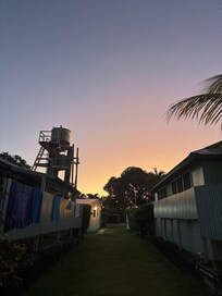 Sunrise over the beach units