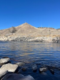 A view from the Arkansas River in downtown