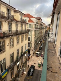 Street outside the hotel leading to the main plaza