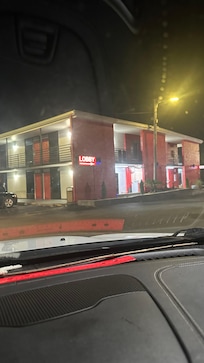 Very lit up for night time