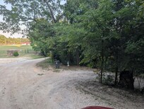 Hidden driveway to the right