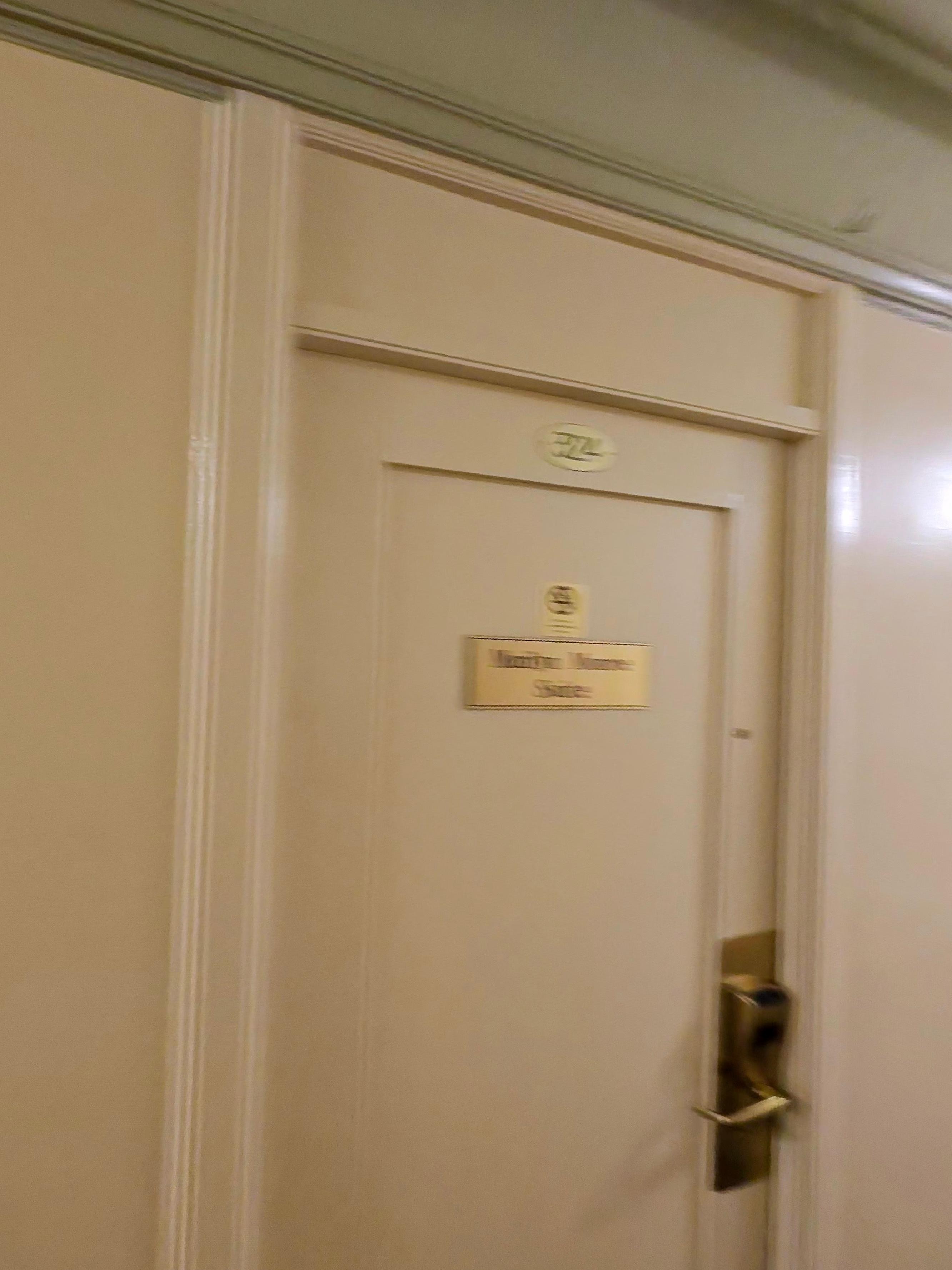 The Maryln Monroe Suite Door on 3rd Floor; I failed to ask if it is possible to reserve these special suites. So I would love if Hotel Could answer this question.