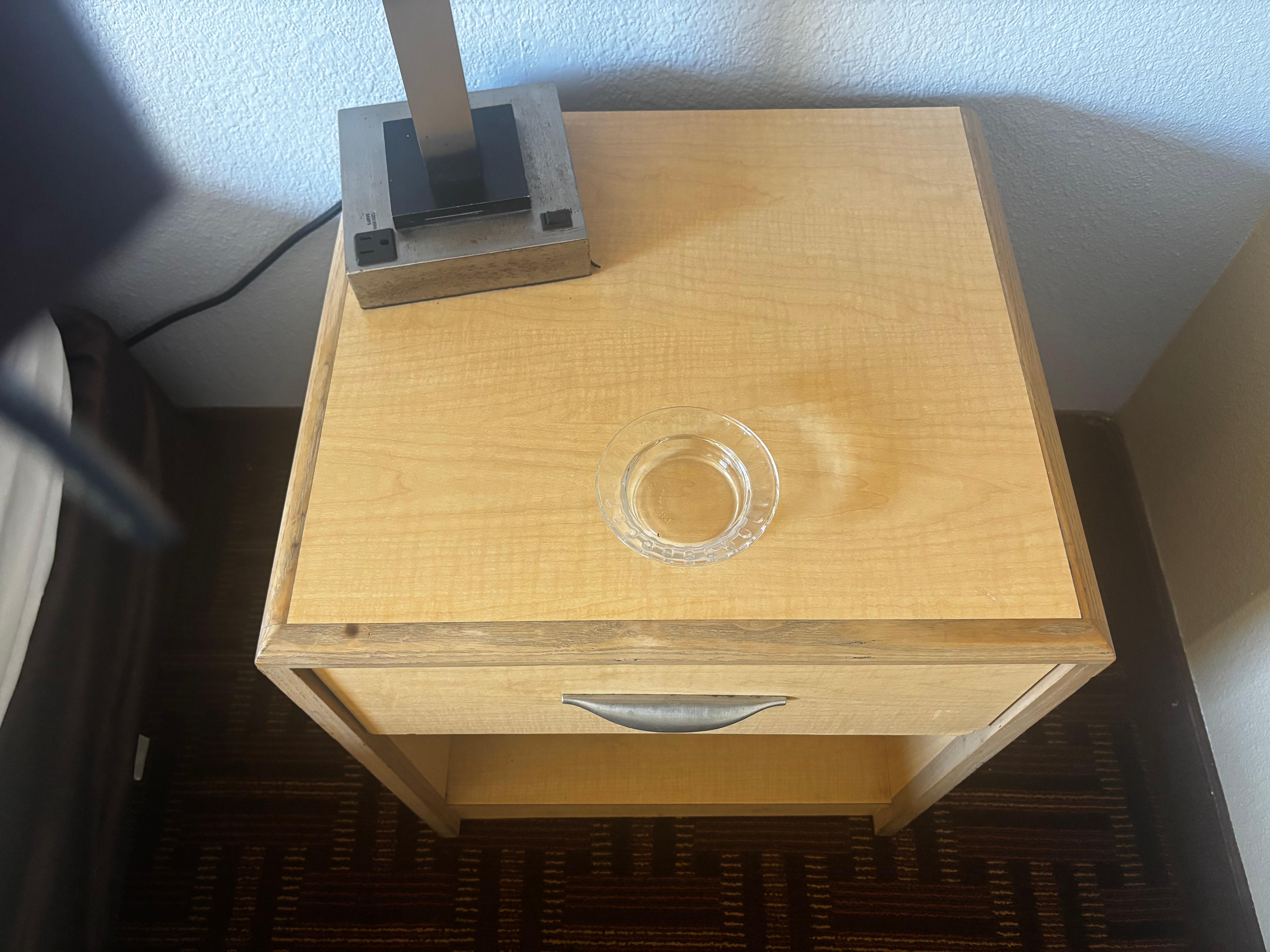 Ashtray in a non-smoking broom