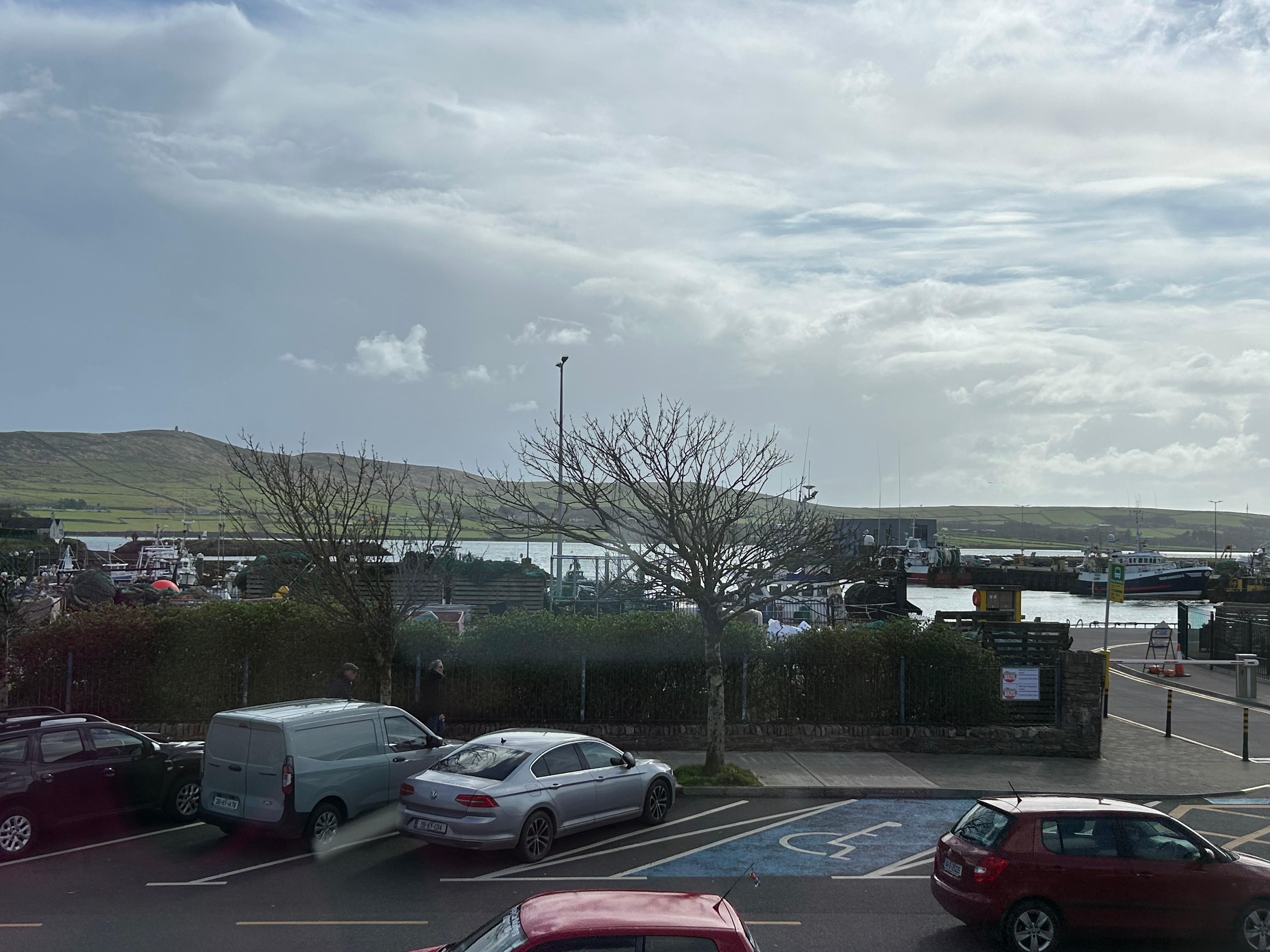 A view of the water from our room