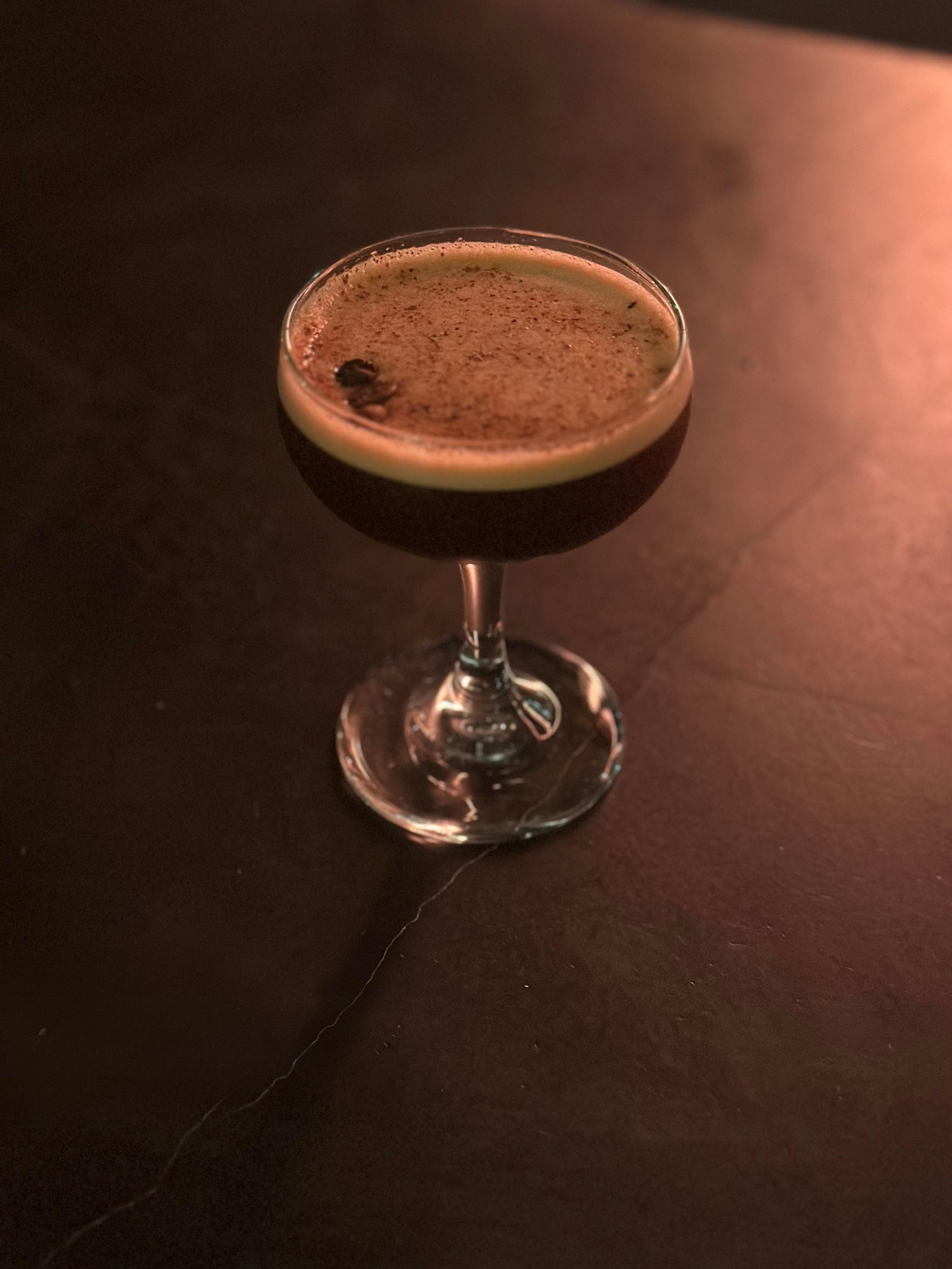 Expresso martini at their bar