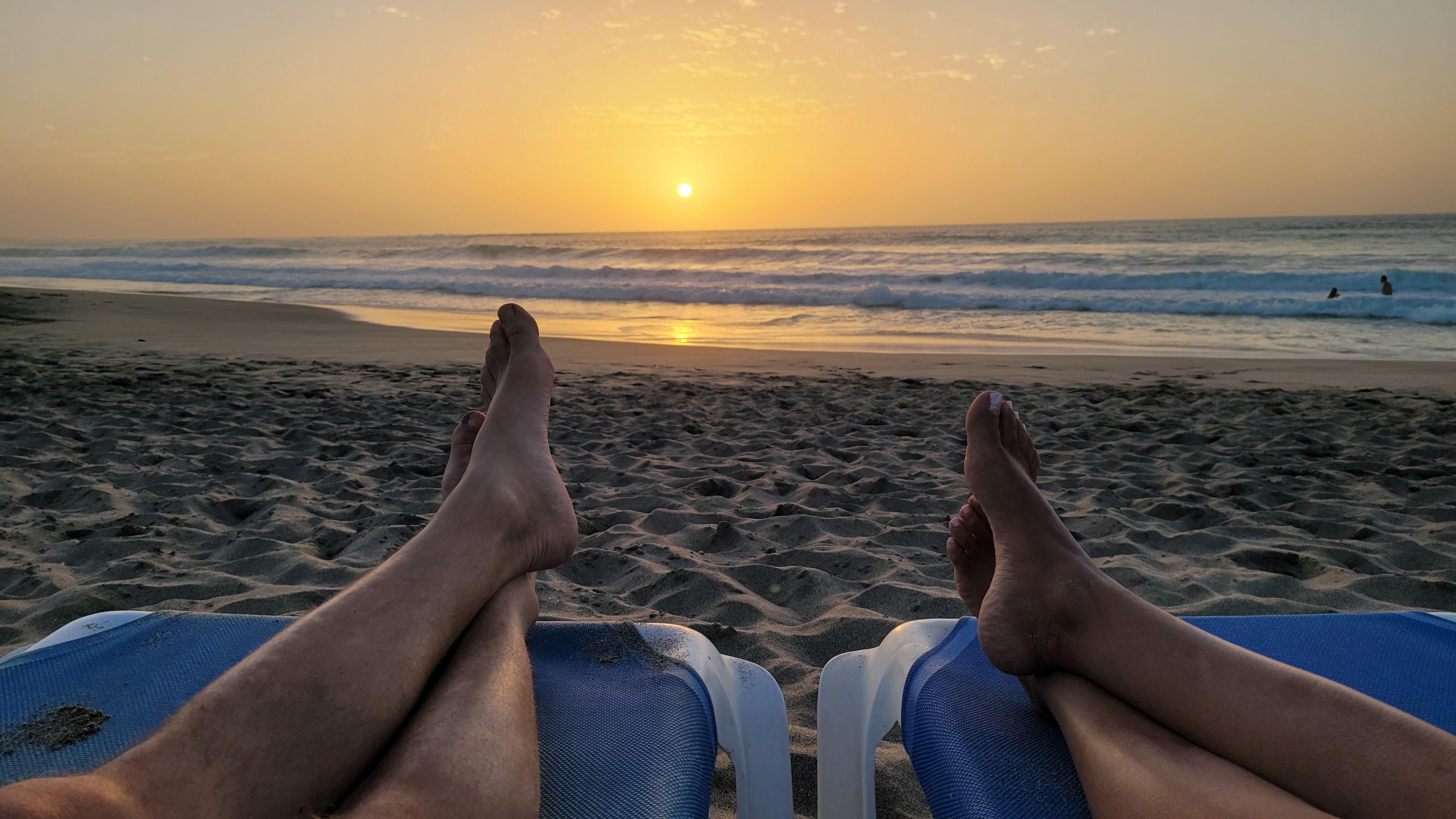 Sonnenuntergang am Strand