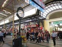 Central Station in Santiago for Metro and Rail travel and tons of food options in the area and shopping!