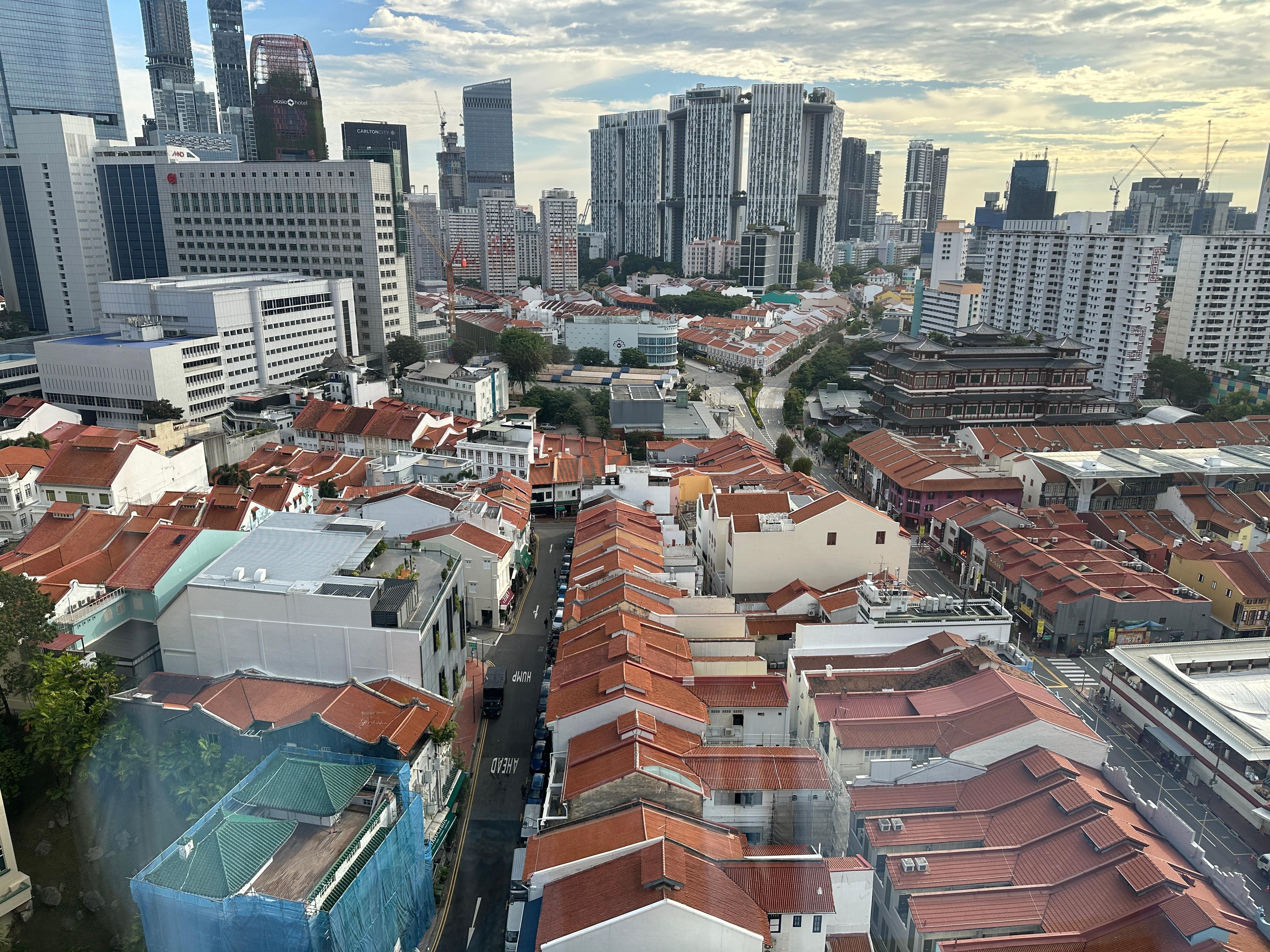 ホテルの窓から