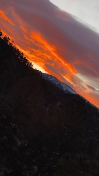 Sunrise view from Cabin deck.
