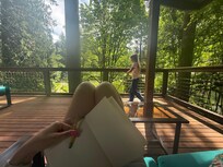 Hanging out on the deck