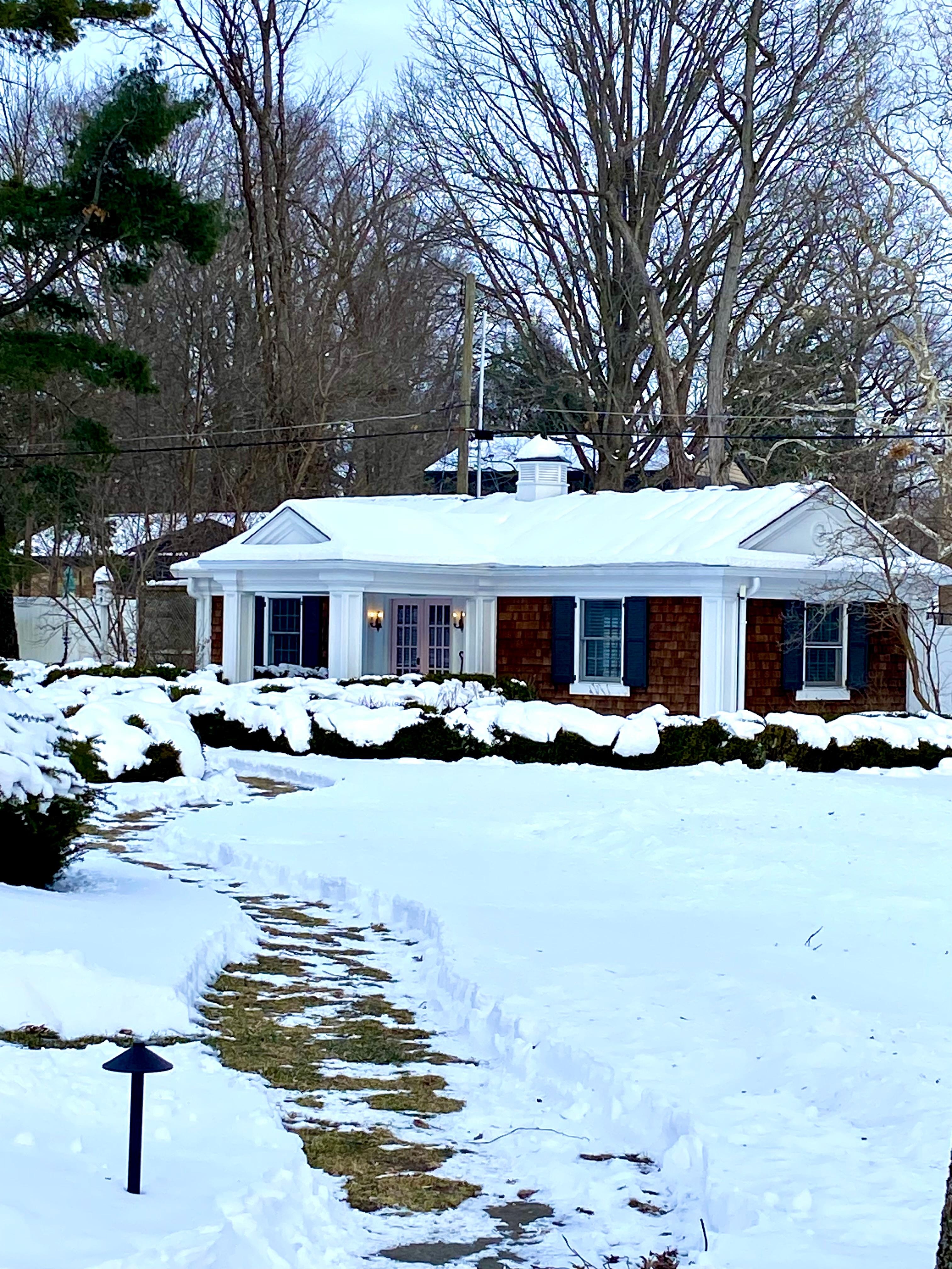 Lovely warm cottage in a winter wonderland. 