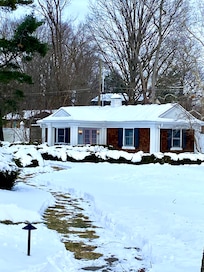 Lovely warm cottage in a winter wonderland.