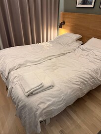 Sådan så det ud efter rengøringen i værelset.