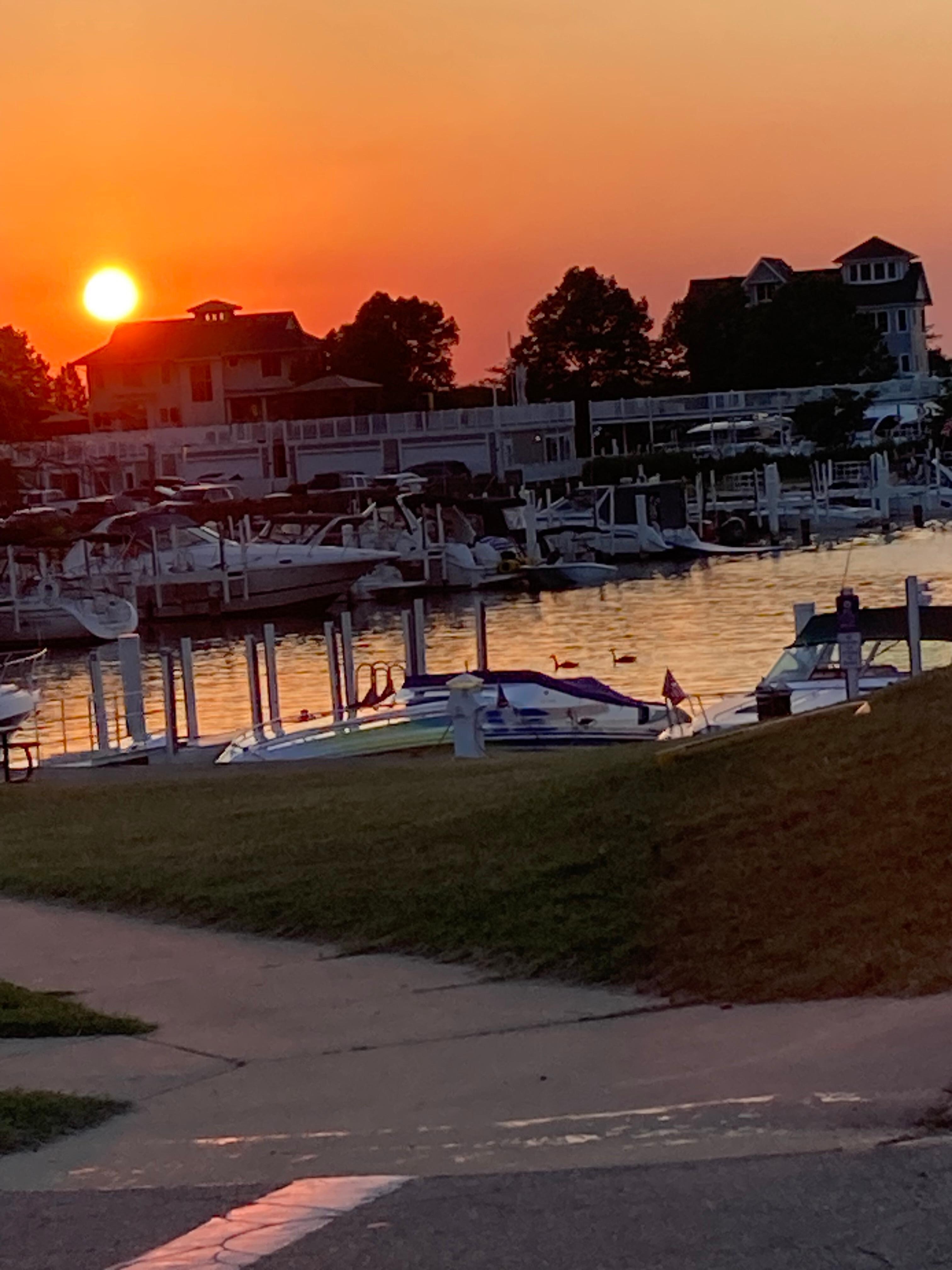 Beautiful sunsets in New Buffalo.