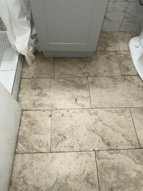 Bathroom floor super dirty