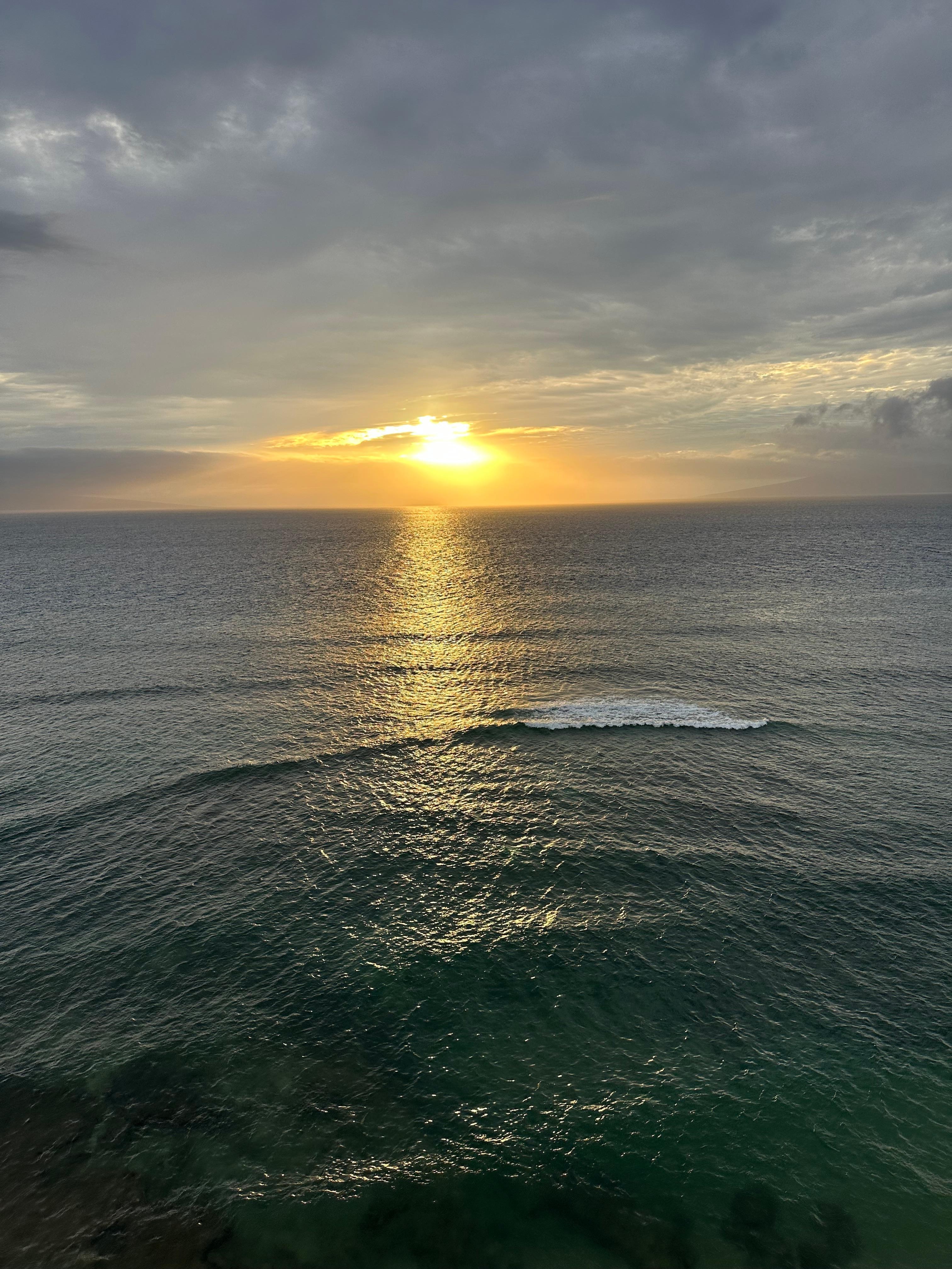 Sunset from the lanai. 