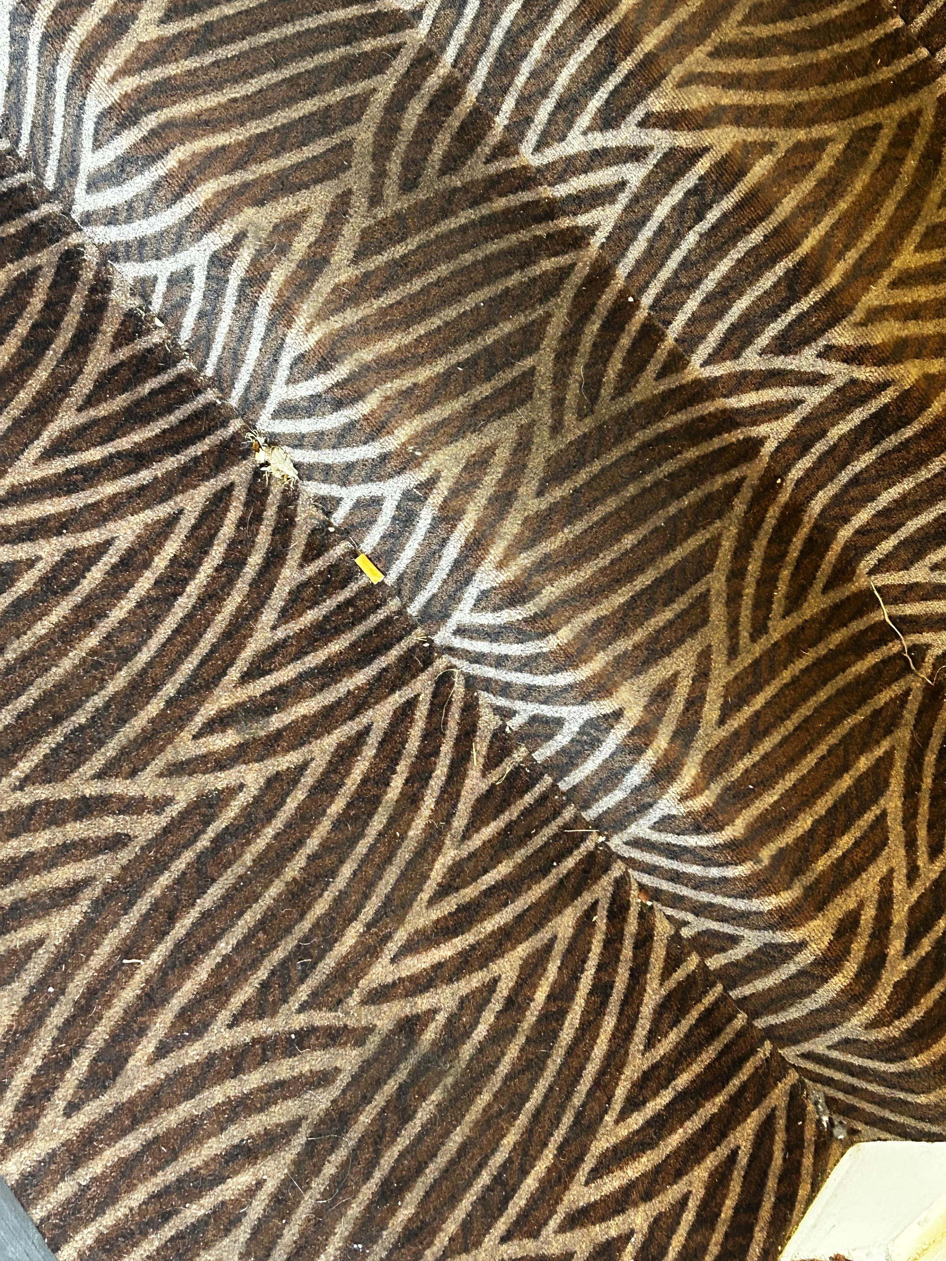 Cig butts on the floor inside 