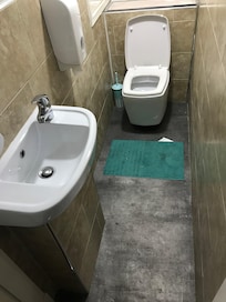 One toilet was so disgusting they had now even bothered to flush it!