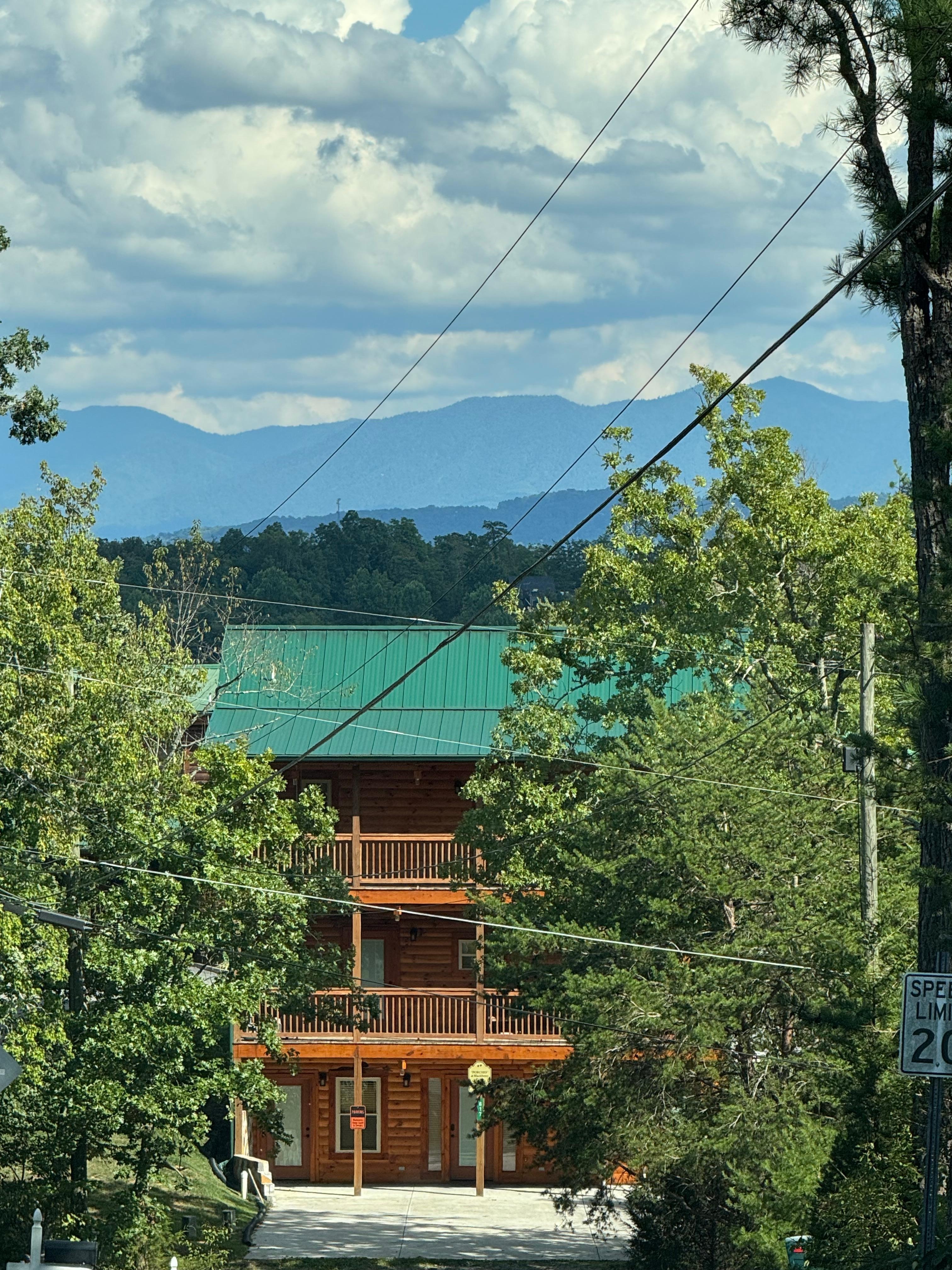 The landscape trees/bushes have gown since the picture in the ad. 