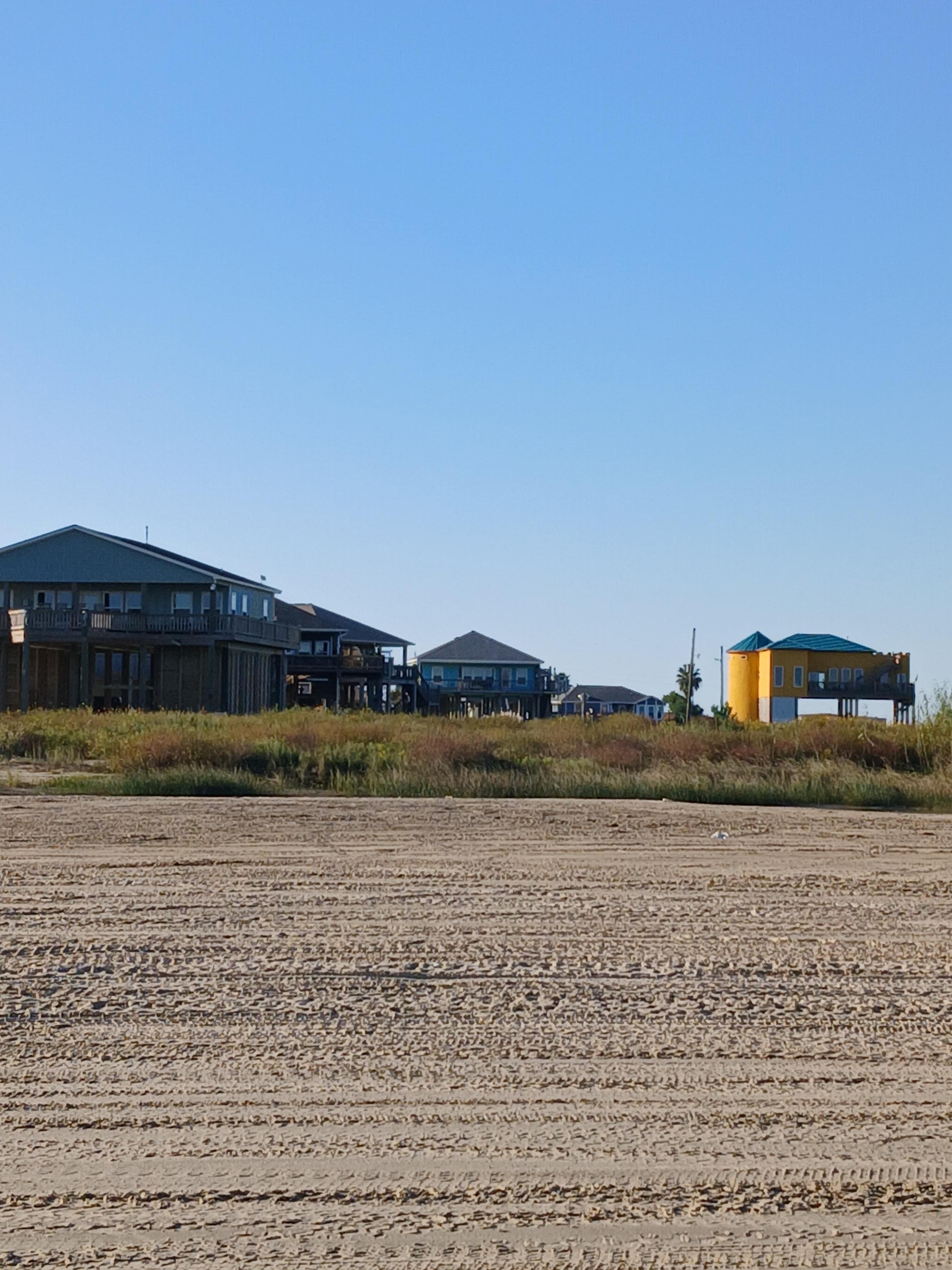 Looking at the beach house from the beach.