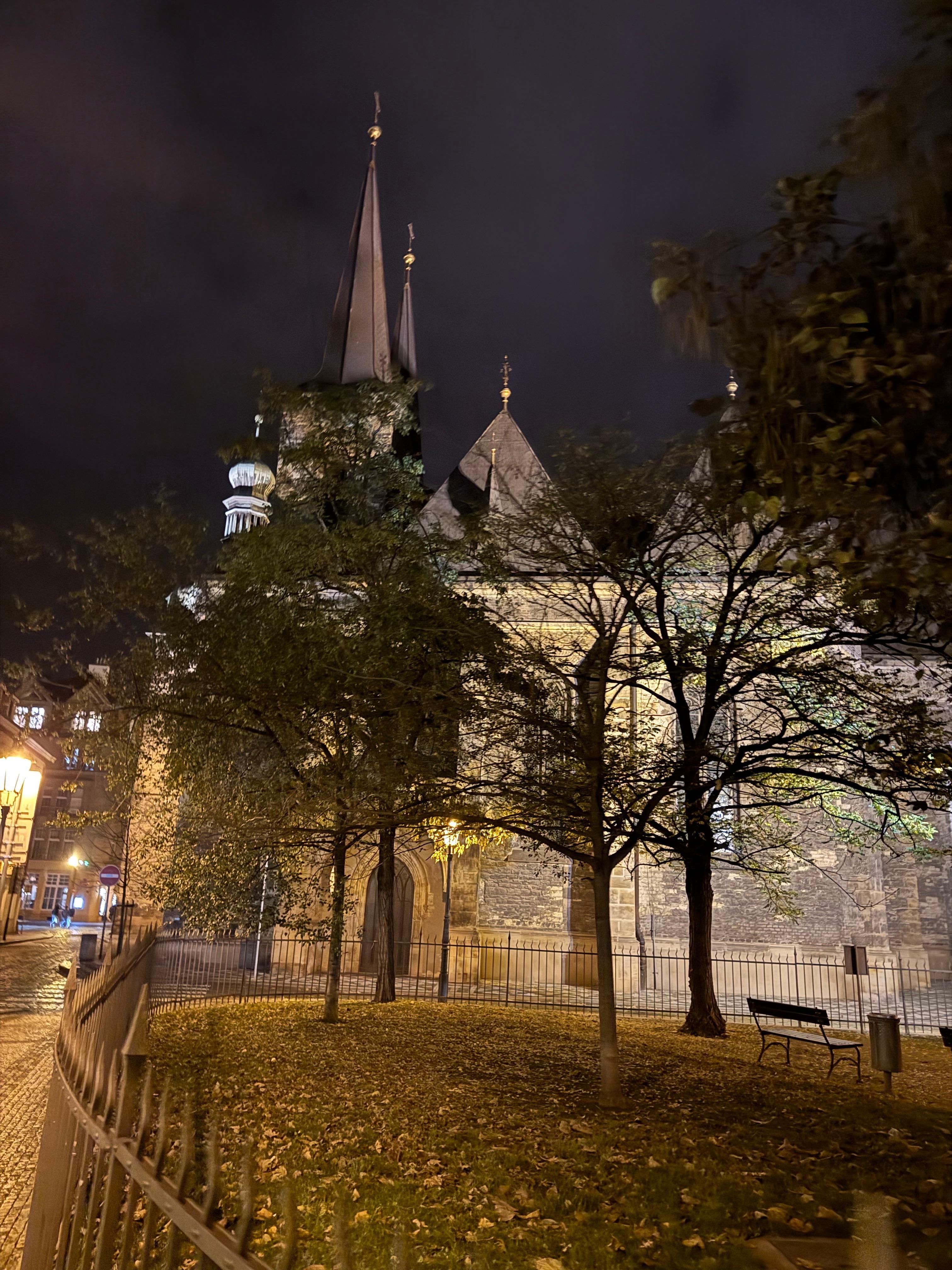 Another angle of the church outside of the hotel.