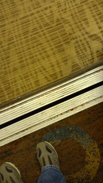 Floors in hallways never vacuumed