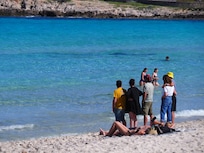 plage vers Cala Rajada