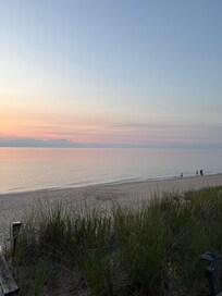 View from the brown chairs - our favorite morning coffee spot.
