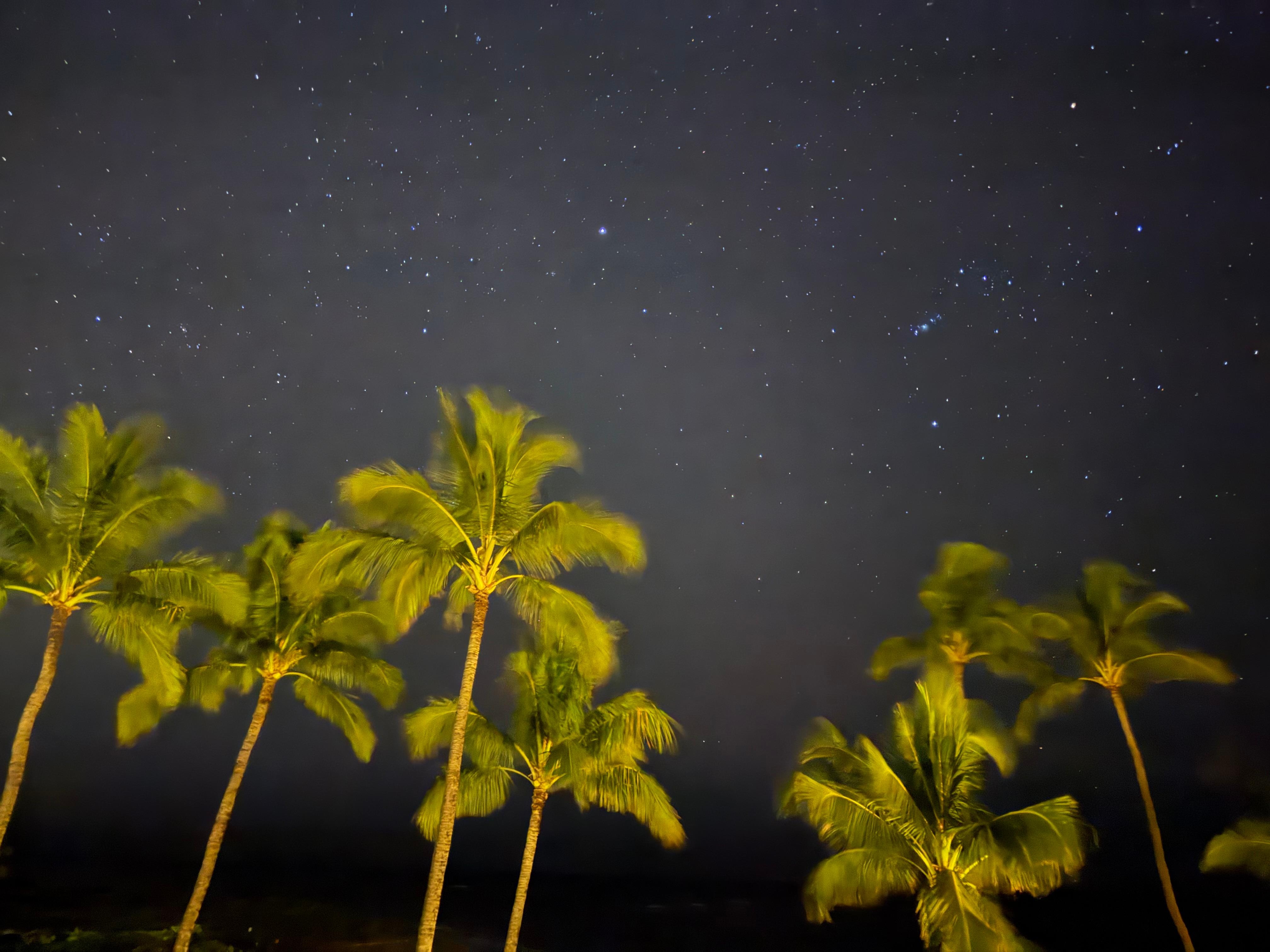 Balcony view at night