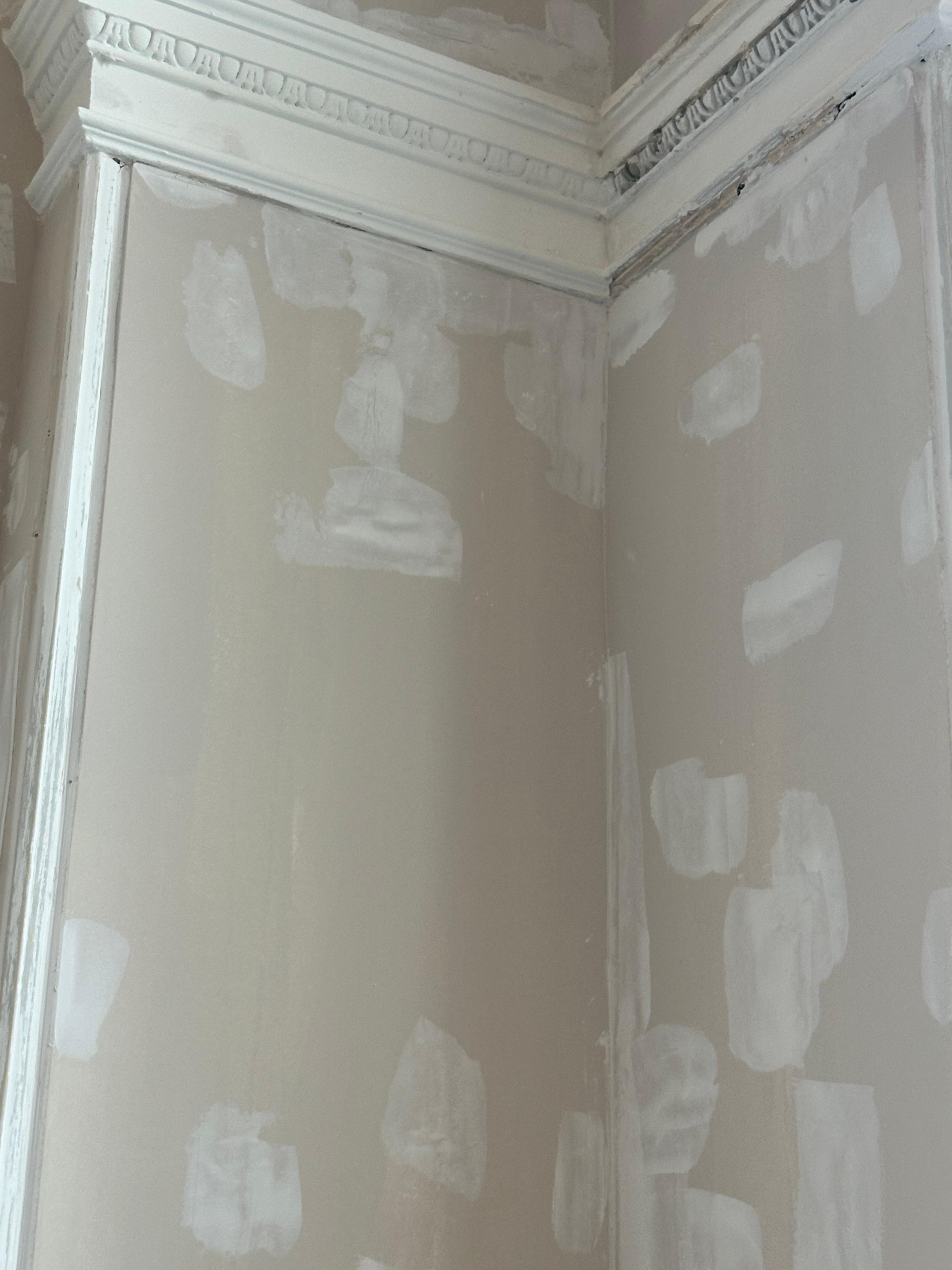 Unpainted and alls in dining room 