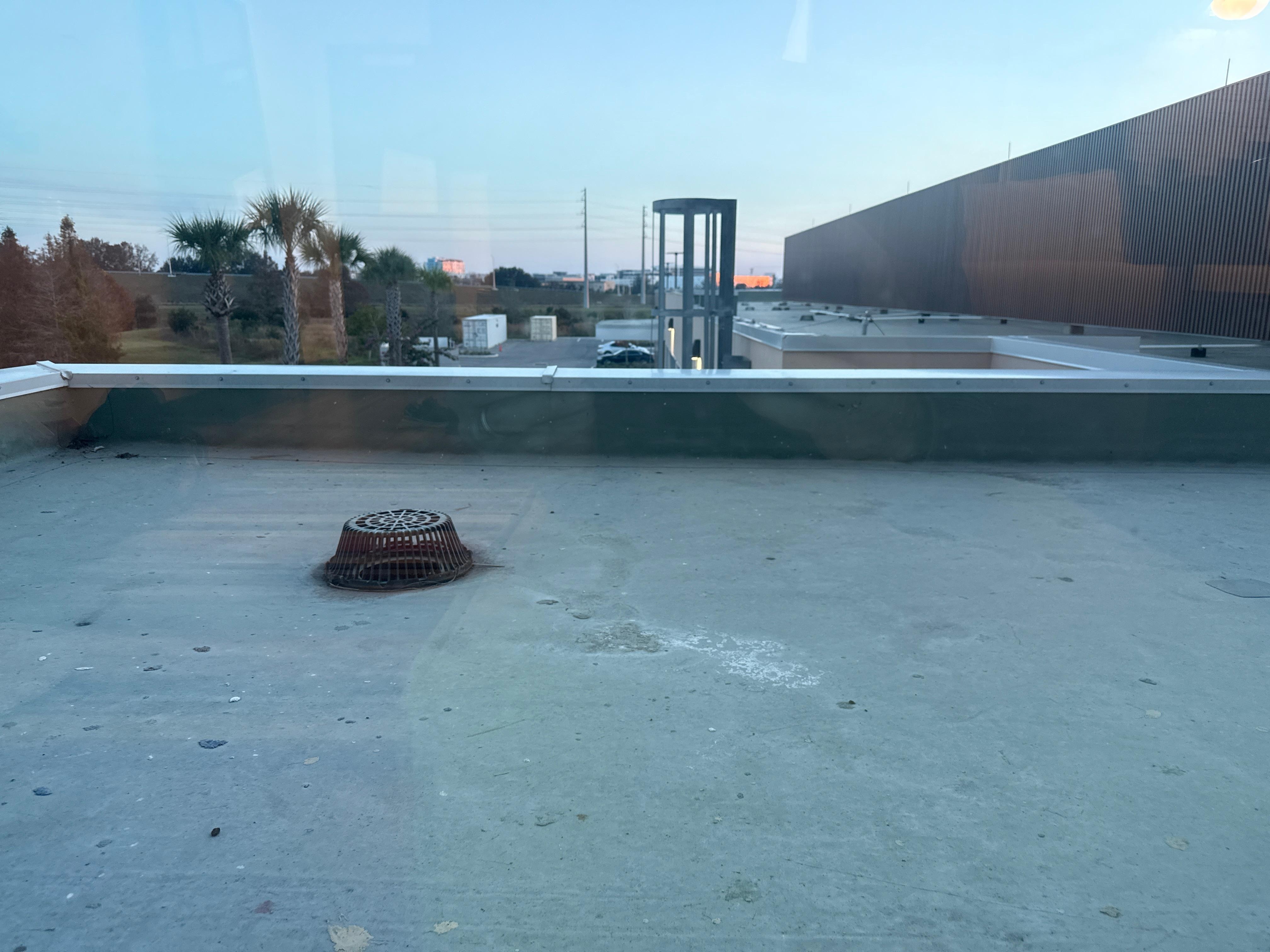 The view from our room’s window was less than ideal.