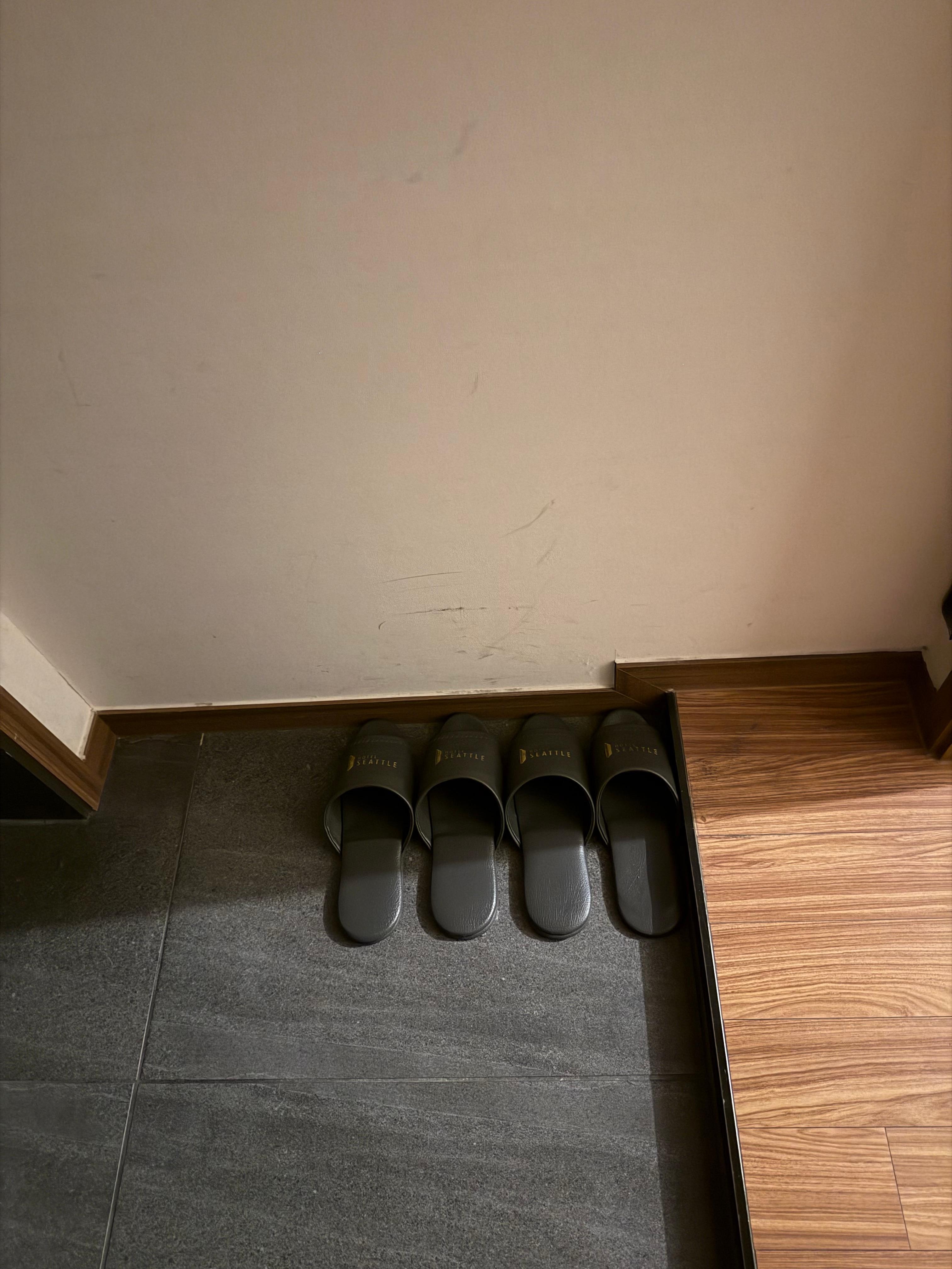 Slippers were provided