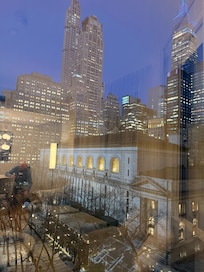 The view at night.