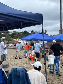 The Sunday horse shoe tournament.