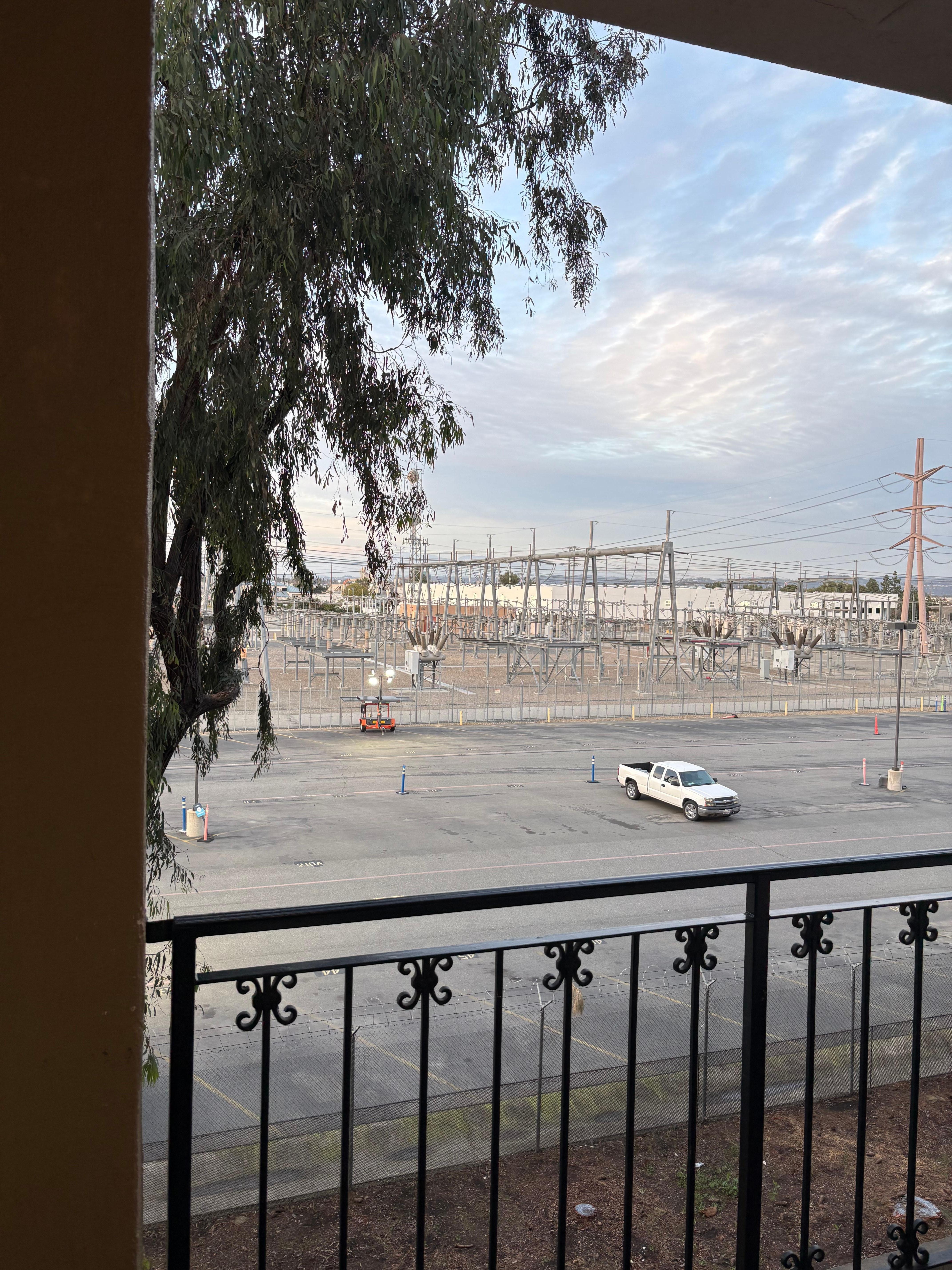 The power plant view from our room. 