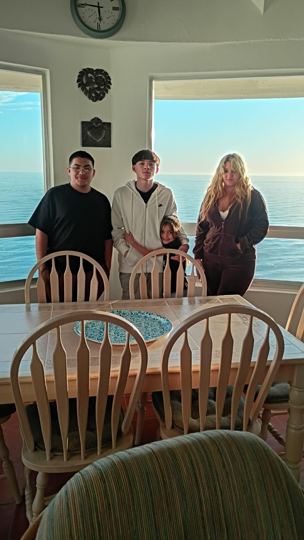 Eating breakfast with this Beautiful view from the dinner table 