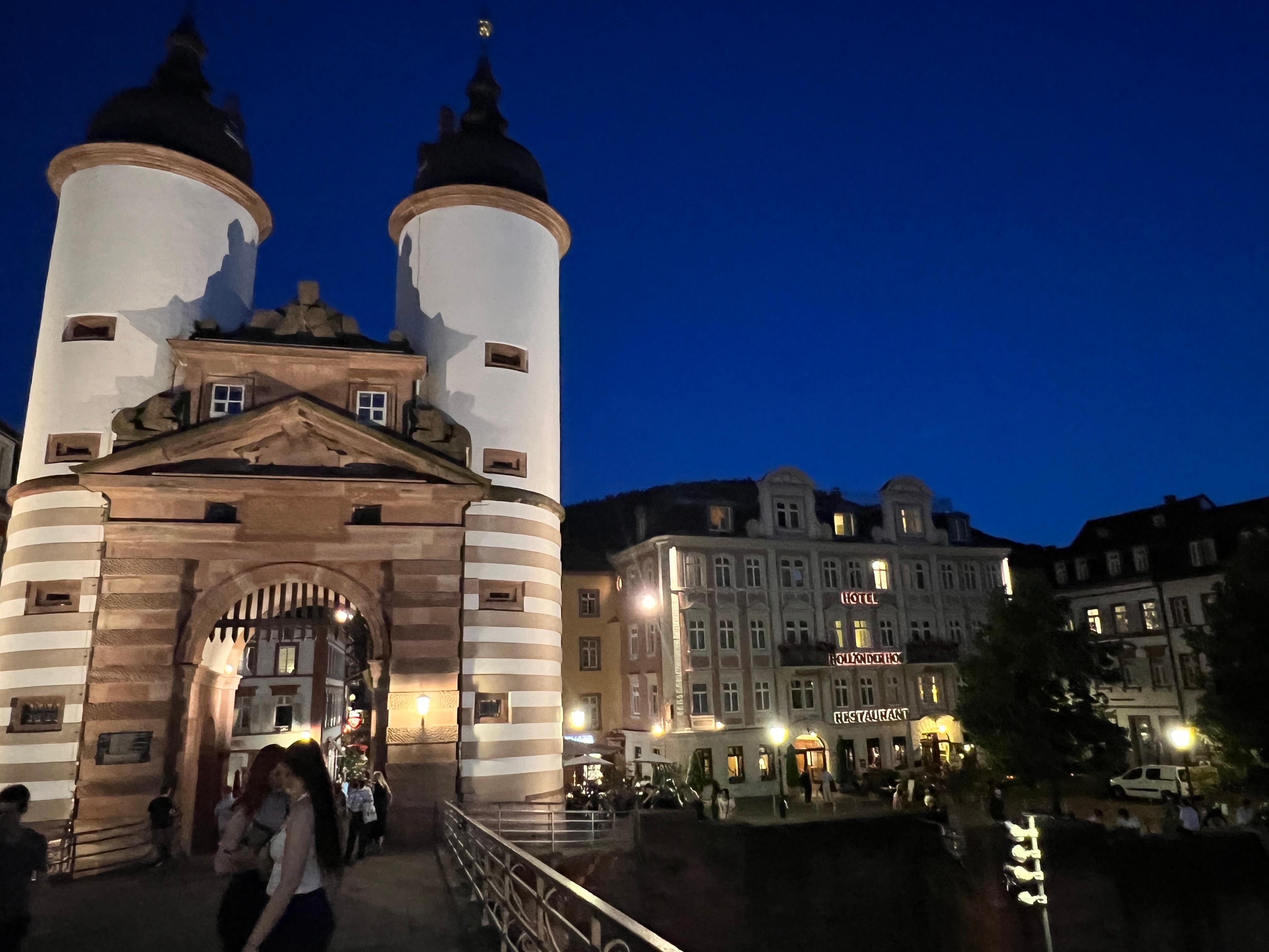 Hotel on the right